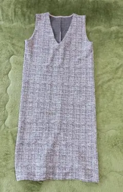 GRL グレイル Vネック ラメツイード ワンピース フリーサイズ