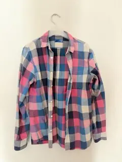 beams チェックシャツ　Lのサムネイル