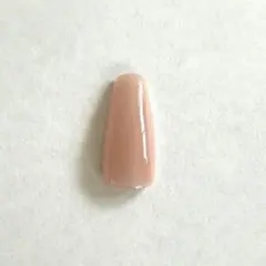 ネイルチップ ロングバレリーナ ワンホンネイル ベージュ
