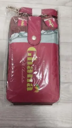 Ghana スマホショルダーバッグ ピンク