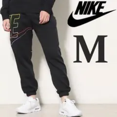 ナイキ スウェットパンツ M 黒 メンズ 裏起毛 ビッグスウォッシュ