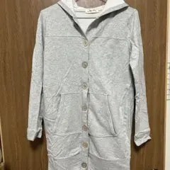 quatre epice グレー ロングパーカー