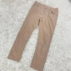 qualite カリテ　コーデュロイパンツ【3】ストレート　ベージュ　ロング