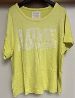 GO TO HOLLYWOOD 半袖Tシャツ イエローLOVE HAPPENSのサムネイル