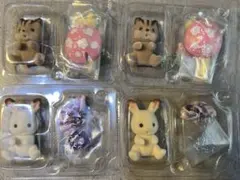 シルバニアファミリー　赤ちゃん妖精の森のなかまたち　くるみリス　ショコラうさぎ