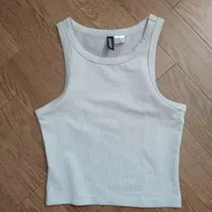 H&M グレー タンクトップ XXS
