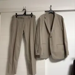 UNIQLO 感動ジャケット ライト ベージュ カジュアルスーツ セットアップ可