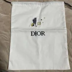 dior ノベルティ 刺繍 巾着 ポーチ