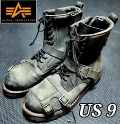 ALPHA INDUSTRIES 9 Hole BikerBoots ミリタリー