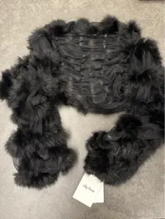 LILY BROWN ボレロ ストール 黒　新品