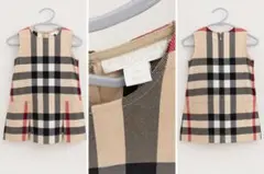 【美品】BURBERRY バーバリー　ノバチェック ワンピース　80cm