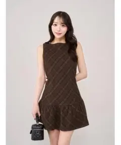 Darich タータンチェックノースリミニワンピース