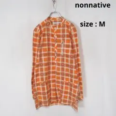【値下げ◎】 nonnative / プルオーバー チェック グランパ シャツ