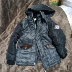 中綿コート フード付き 黒