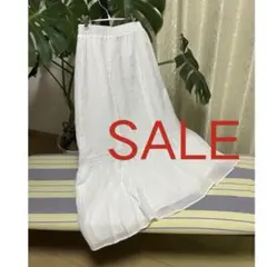 値下げ‼️ LUPILIEN コットン フレアロングスカート Mサイズ