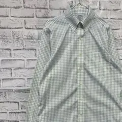 ブルックスブラザーズ長袖シャツ！ホワイトチェックM 0327