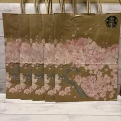スターバックス　SAKURA 2025 紙袋　5枚