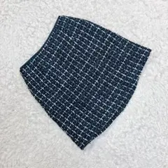 ロペピクニック 36 S ツイード 柄 スカート かわいい ブラック 上品