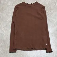 イーストボーイ ハイネックリブカットソー F ブラウン 綿混