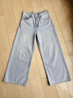 H&M デニムパンツ ライトブルー ワイド EUR36のサムネイル