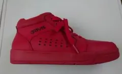 【gravis】レッド ハイカット スニーカー ジッパー付きのサムネイル