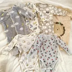 ベビー　長袖ロンパース　秋冬　まとめ売り　男の子　80cm