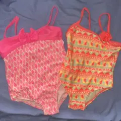 ピンク系　ベビー水着 18M 蛍光