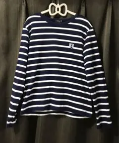 COMME CA ISM ボーダー長袖カットソー 140A No.363