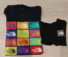 リンクコーデ　THE NORTH FACE マルチカラーロゴ Tシャツ XL