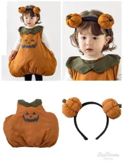 3coins スリコ　ハロウィン　コスチューム 80-100c カチューシャ