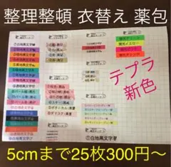 整理整頓 衣替え お名前ラベル お名前シール おなまえシール テプラ 防水 薬包