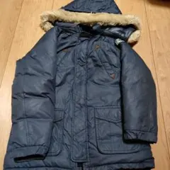 DOUBLE.B ネイビー ダウンジャケット 130 紺色
