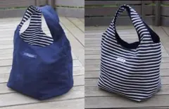おでかけバッグ（リバーシブル）型紙♪　3サイズセット　写真レシピ付