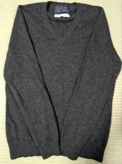 MonsieurNICOLE ダークグレー Vネックセーター