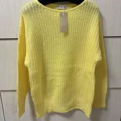 匿名送料込　新品●イネド　INED　ニットセーター　トップス●11号　イエロー