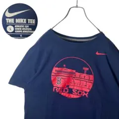 希少古着NIKEナイキ×ボストンレッドソックス フェンウェイ・パークTシャツ L