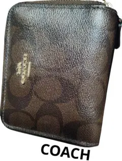 COACH コーチ 財布 F78144 シグネチャー 二つ折り ラウンドジップ