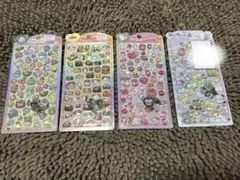 うるちゅるポップシール ノンキャラ 4点