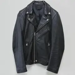 STUDIOUS 羊革　ラムレザー シープスキン ダブルライダースジャケット
