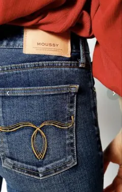MOUSSY WF Rebirth embroidery スキニー