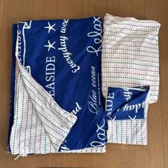 【ニトリ】リバーシブル布団カバー 3点セット シングル