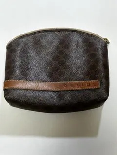 CELINE マカダム柄 ポーチ