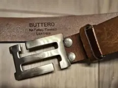 【最終】BUTTERO ナチュラルタンニンレザー ベルト