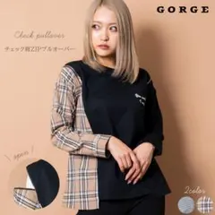 GORGE チェック切り替えプルオーバー 2WAY 3WAYのサムネイル