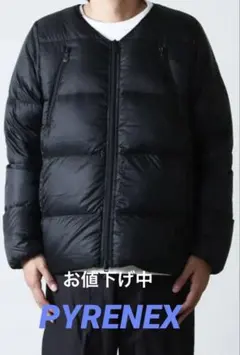 HYKE×PERTEX 中綿ノーカラーコート 22AW - メルカリ