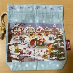 ディズニーシー　クリスマス　ダッフィ　シェリーメイ　巾着