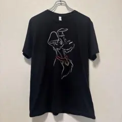 CANVAS 犬のイラスト わんわんTシャツ 黒 Lサイズ コットン100％