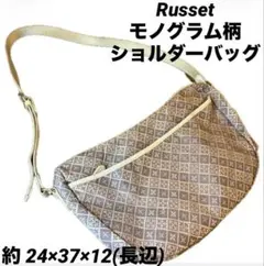 russet モノグラム柄 ショルダーバッグ グリーン系 - メルカリ