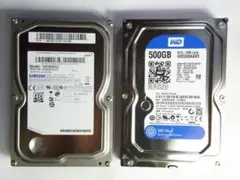 内蔵ハードディスク　２台　3.5インチ　SAMSUNG、W.DIGITAL