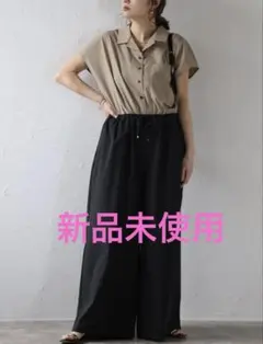 ♥️新品未使用♥️ オールインワン　つなぎ　ベージュ　ブラック